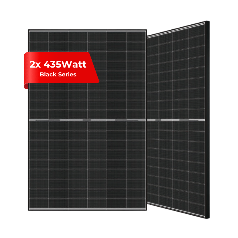 870 Watt Balkonkraftwerk - 2x 435W Huasun G10 Black Series Module